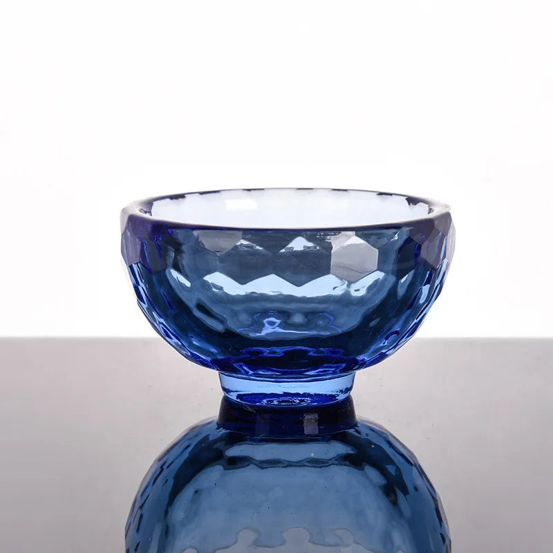 Colorful Insulation Anti-Scalding Glass Bowl, Heat-Resistant, Crystal, Ice Cream, Dessert Bowl, Hotel, Home, Wedding Decor