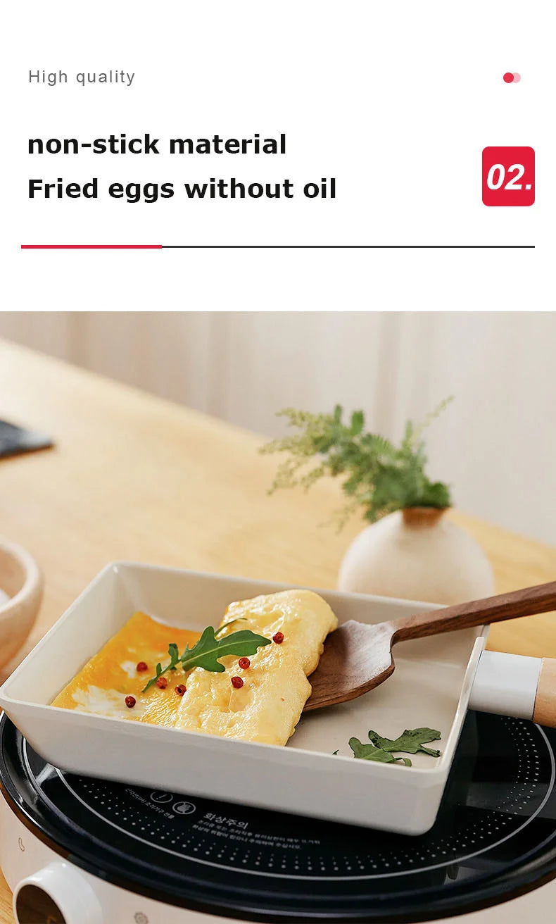Korean Ceramic Non-Stick Wok Milk Pot Pan Non-Stick Pan Frying Pan Induction Cooker Gas Stove Universal Kitchen Pan For Cooking