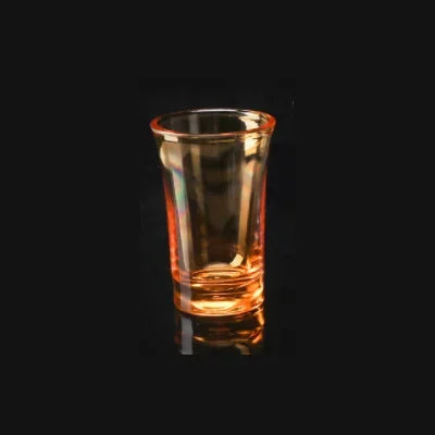 Vaso de chupito de 35 ml con fondo grueso, copa para vino blanco, vasos de colores, vasos portátiles de plástico acrílico, para fiestas y juegos de beber.