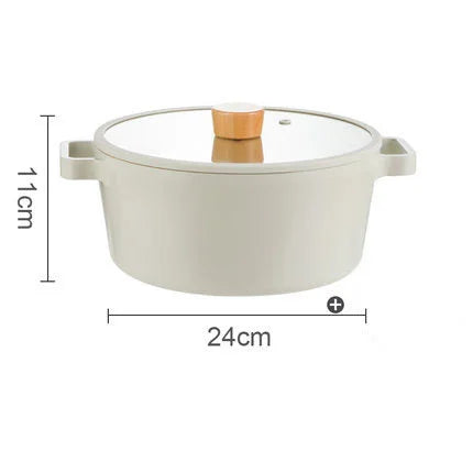 Korean Ceramic Non-Stick Wok Milk Pot Pan Non-Stick Pan Frying Pan Induction Cooker Gas Stove Universal Kitchen Pan For Cooking