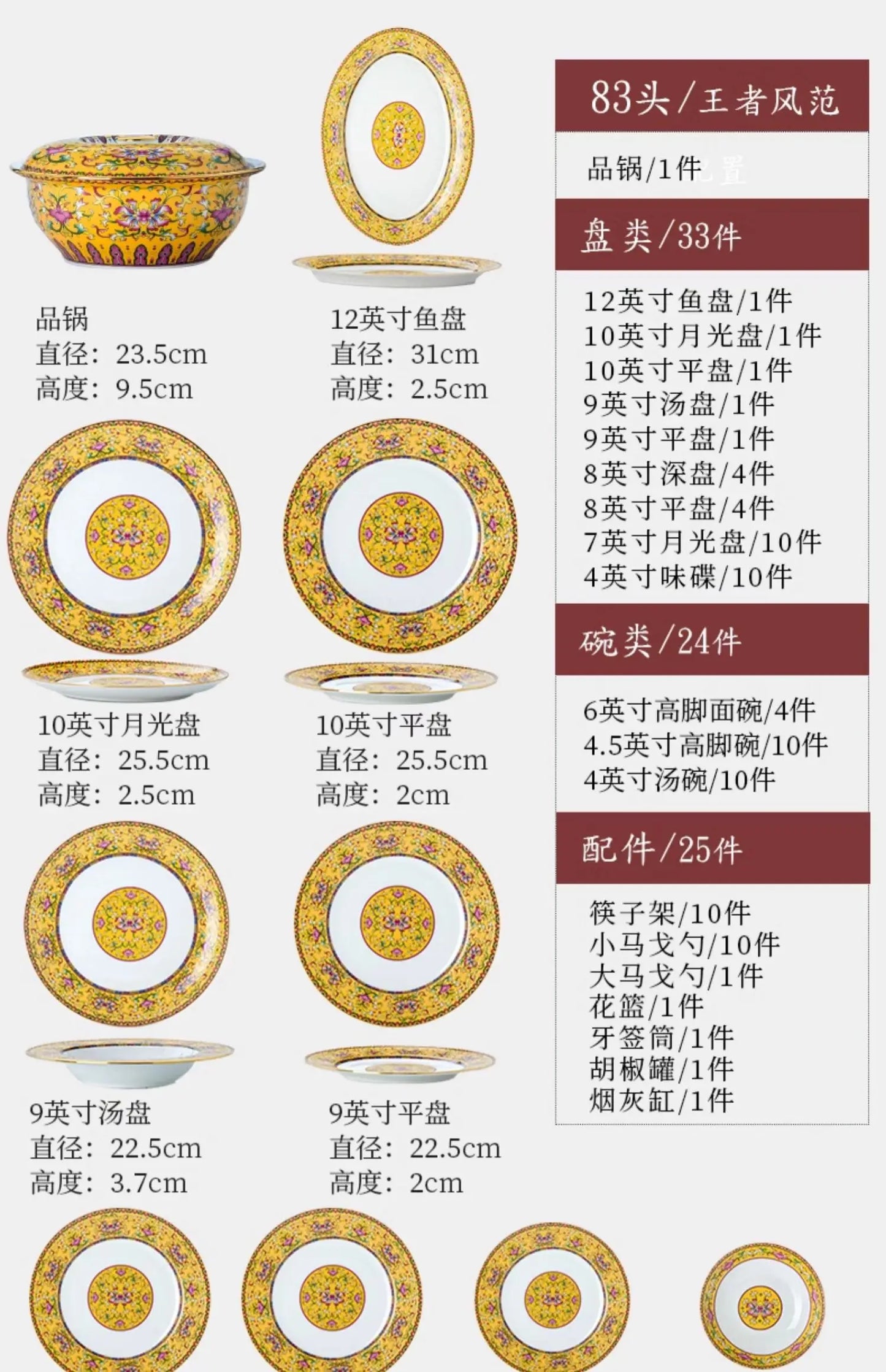 Fine Luxury Guests Dinnerware Sets Home Kitchen Wedding Dining Room Tableware Set Catering Supplies Vajillas Para Cocina Dishes