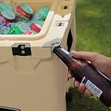 45 Quart Towable Roto Molded Ice Chest Outdoor Camping Cooler with Wheels | Pro Tough Durable Outdoor Camping Fishing Ice Chest
