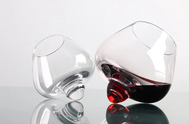 Whisky Beer Glass Cup Belly Whiskey Verres Drinking Tumbler Cocktail Wine Vaso Spin Whiskey Tazas Brandy Cups Rotate Drinkware