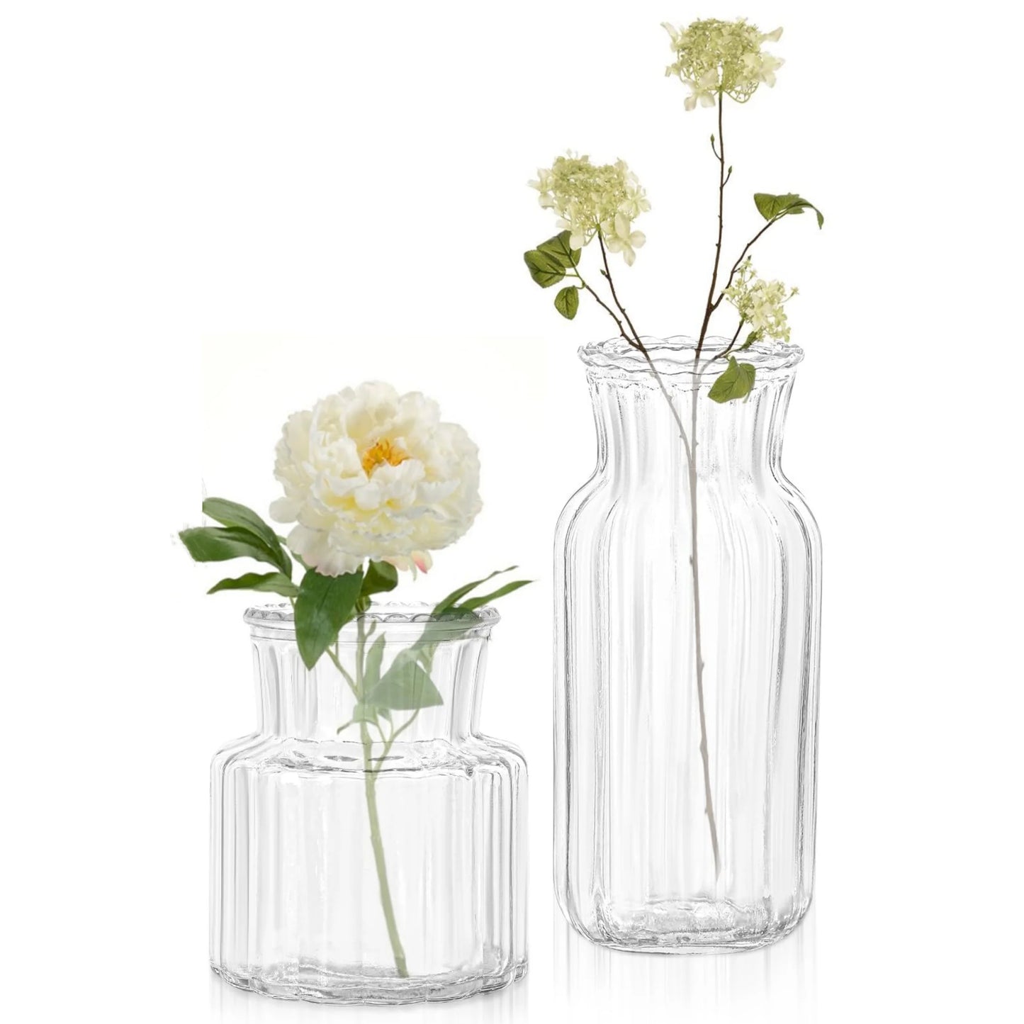 1pc Nordic Creative Transparent Vases Glass Plant Bottle Flower Pot Hydroponic Terrarium Arrangement Container Table Vase Decor
