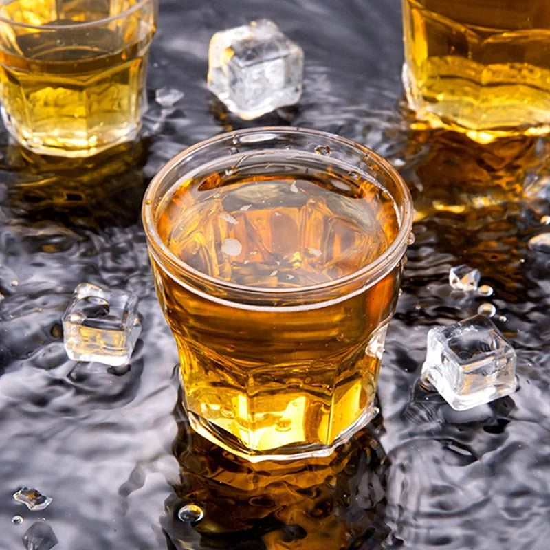 Acrylic Whiskey Cups Unbreakable Transparent Beer Cup Plastic Coffee Milk Breakfast Cup Spirit Glass Drinkware Juice Tea Cup