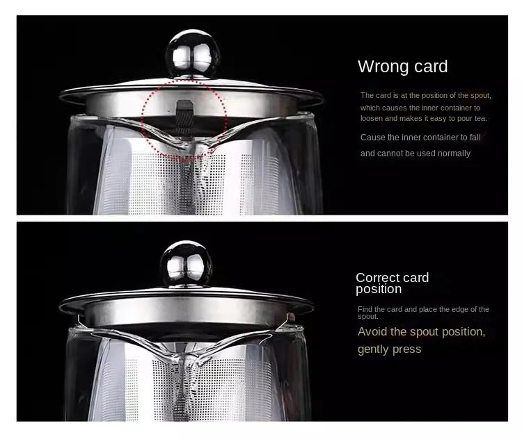Glass Teapot with Infuser Tea Set Kettle Maker Infusers Jug Teaware Kitchen Dining Bar Home Tea Kit Glass Teapot Samovar