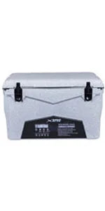 45 Quart Towable Roto Molded Ice Chest Outdoor Camping Cooler with Wheels | Pro Tough Durable Outdoor Camping Fishing Ice Chest