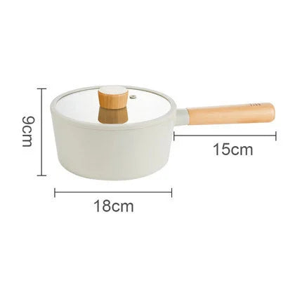 Korean Ceramic Non-Stick Wok Milk Pot Pan Non-Stick Pan Frying Pan Induction Cooker Gas Stove Universal Kitchen Pan For Cooking