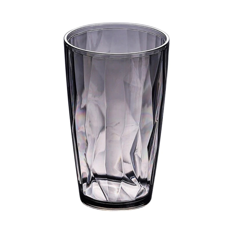 Unbreakable Acrylic Drinking Glasses Reusable Fruit Juice Beer Champagne Cup for Bar 490ml Shatterproof Water Tumblers