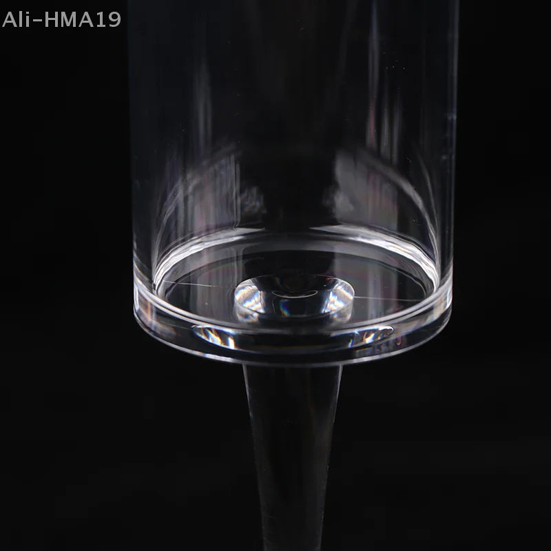 5Pcs Acrylic Champagne Goblet Glasses Cup Transparent Cocktail Glass Cups Creative Anti-fall Goblet For Bar Pubs Clubs Drinkware