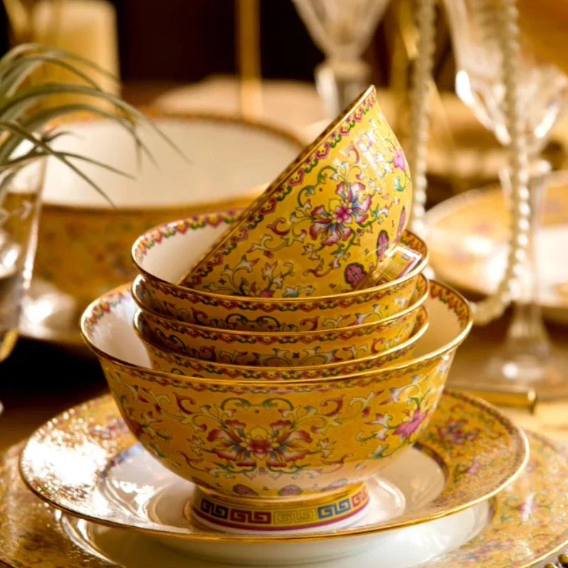 Fine Luxury Guests Dinnerware Sets Home Kitchen Wedding Dining Room Tableware Set Catering Supplies Vajillas Para Cocina Dishes