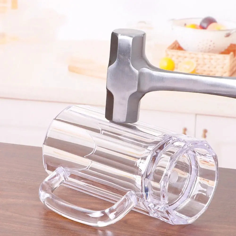 Drinkware Acrylic Beer Mug Transparent Anti-fall Beer Cup Plastic Unbreakable Water Cup Bar