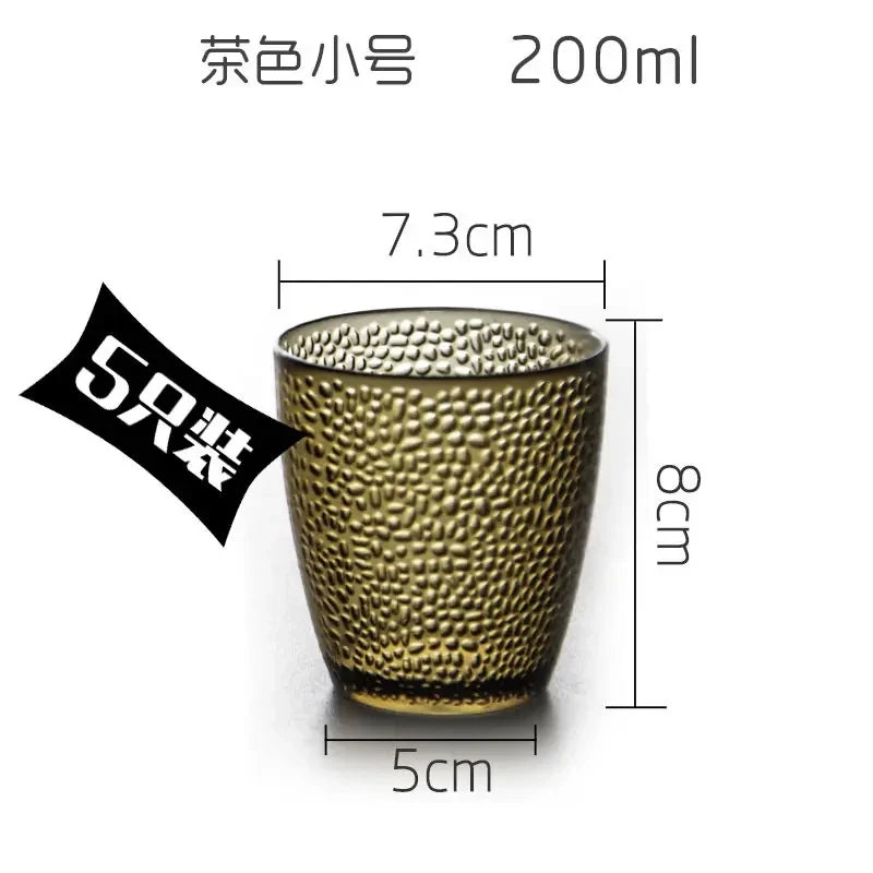 5PCS Acrylic Juice Glass Colorful Diamond Water Glass Hotel Restaurant Wine Drink Cup Home Party Supplies