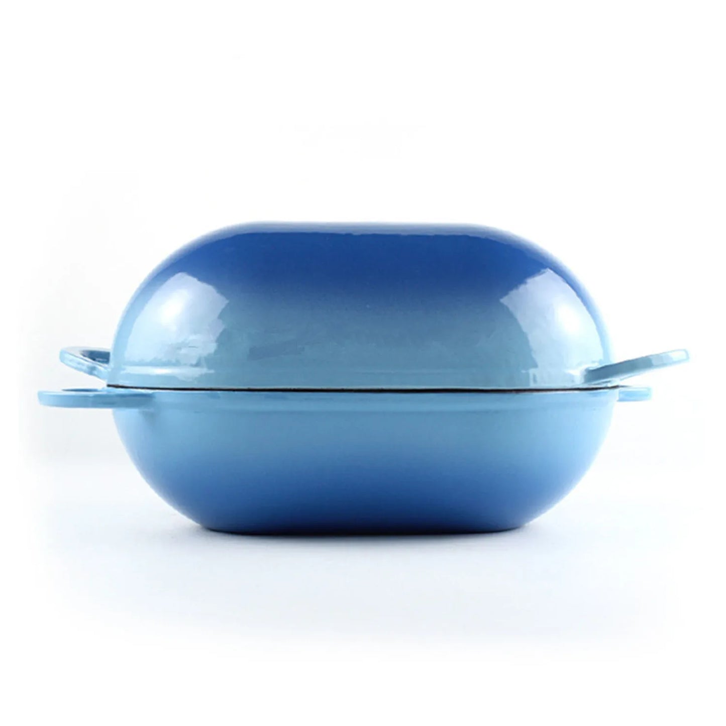 Enameled Cast Iron Dutch Oven for Sourdough Bread Baking Artisan Bread Heavy Duty Oval Loaf Pan 9 " 2 Qt Oven Safe Baking Mold