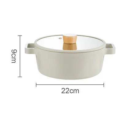 Korean Ceramic Non-Stick Wok Milk Pot Pan Non-Stick Pan Frying Pan Induction Cooker Gas Stove Universal Kitchen Pan For Cooking