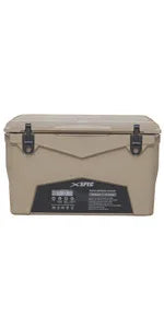 45 Quart Towable Roto Molded Ice Chest Outdoor Camping Cooler with Wheels | Pro Tough Durable Outdoor Camping Fishing Ice Chest