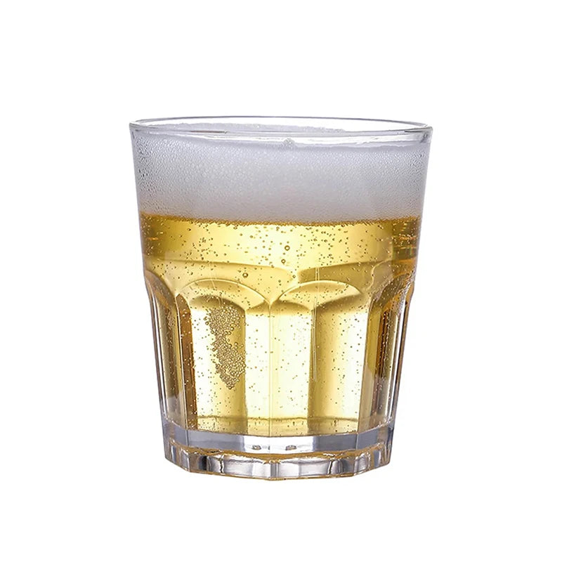 Acrylic Whiskey Cups Unbreakable Transparent Beer Cup Plastic Coffee Milk Breakfast Cup Spirit Glass Drinkware Juice Tea Cup