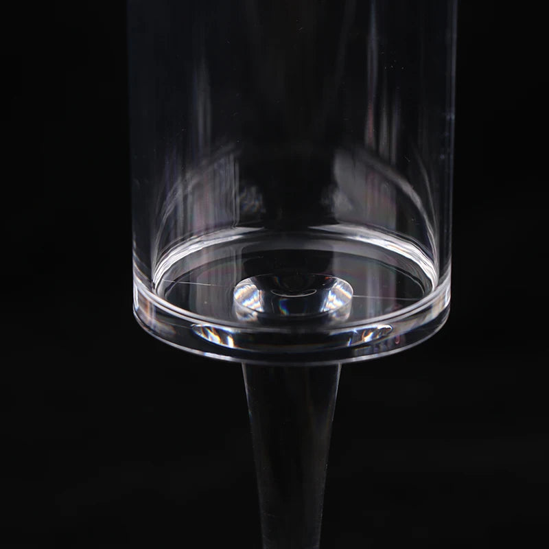 5Pcs Acrylic Champagne Goblet Glasses Cup Transparent Cocktail Glass Cups Creative Anti-fall Goblet For Bar Pubs Clubs Drinkware