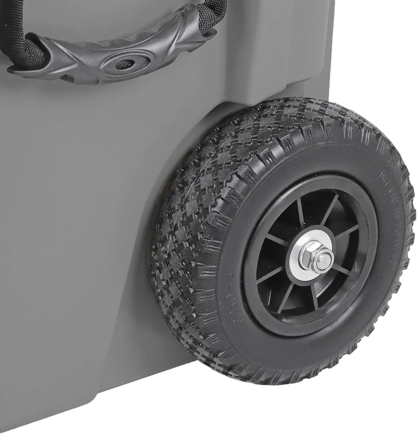 45 Quart Towable Roto Molded Ice Chest Outdoor Camping Cooler with Wheels | Pro Tough Durable Outdoor Camping Fishing Ice Chest