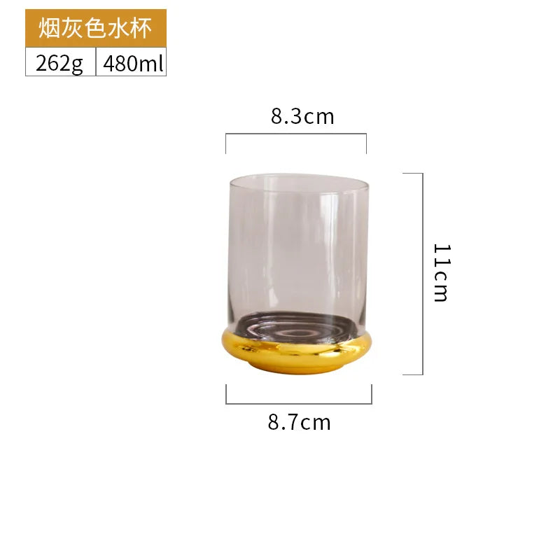Nordic Gold Red Wine Glass Crystal Glass Champagne Glass Home Juice Glass Goblet Wine Glass Model Room Bar Barware