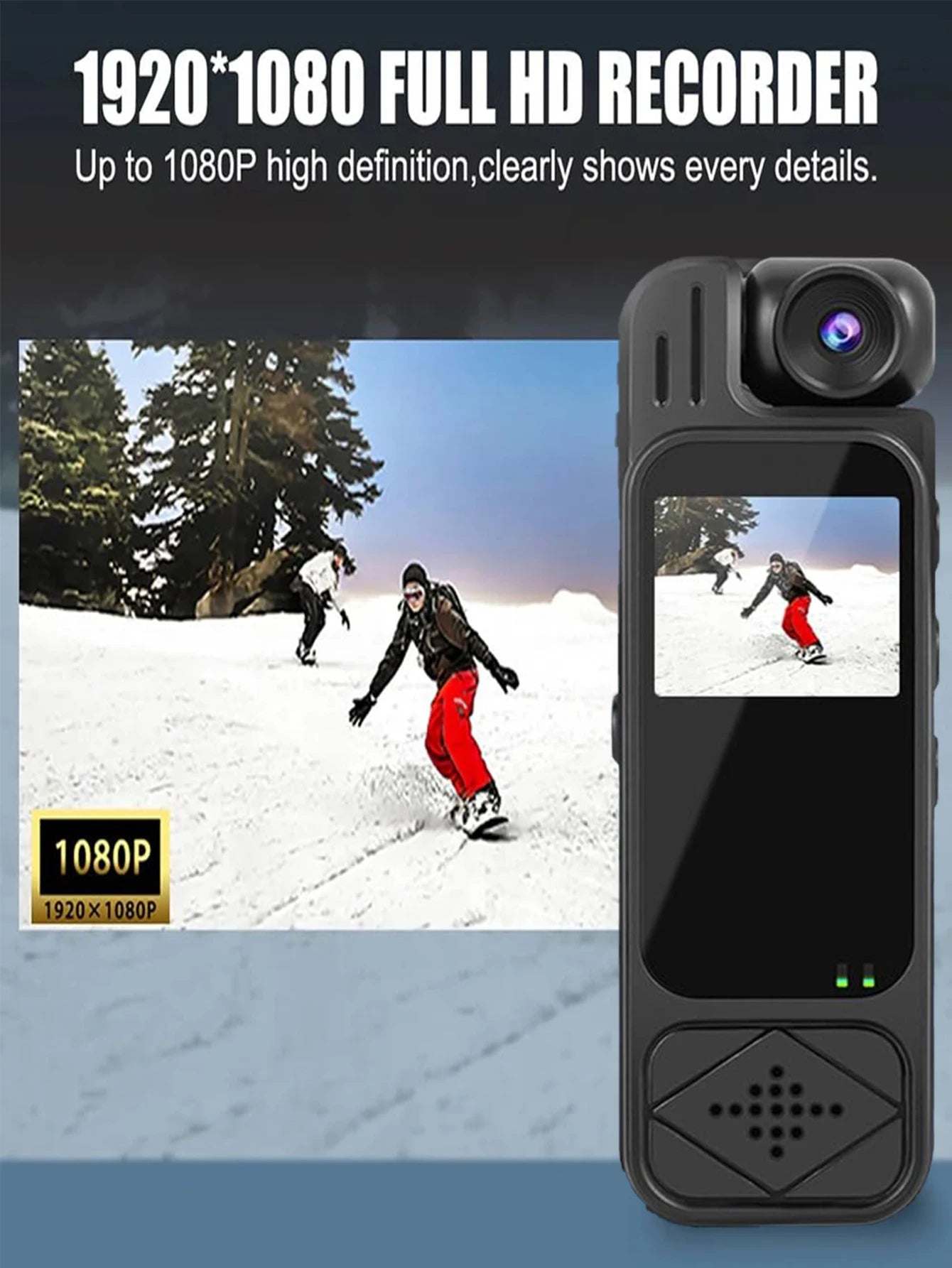 1080P Sports HD Mini Camera Outdoor Mini Camera Portable Digital Video Recorder BodyCam Infrared Night Vision Police Camcorder