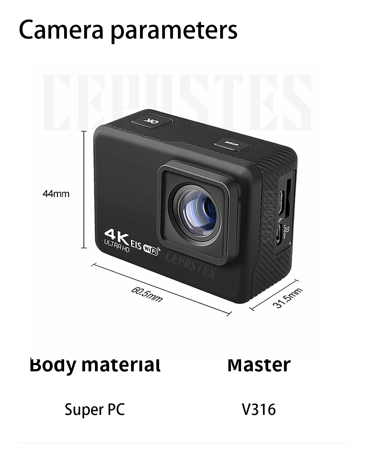 2025 NEW Action Camera 4K 60FPS WiFi Anti-shake With Remote Control Screen Waterproof Sport Camera drive recorder EIS