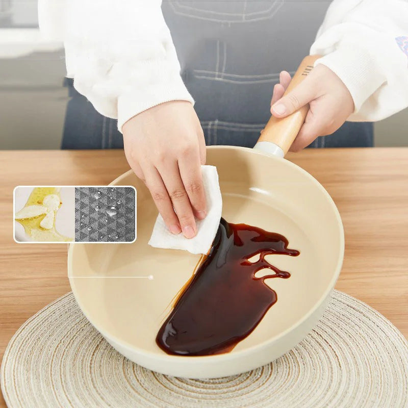 Korean Ceramic Non-Stick Wok Milk Pot Pan Non-Stick Pan Frying Pan Induction Cooker Gas Stove Universal Kitchen Pan For Cooking