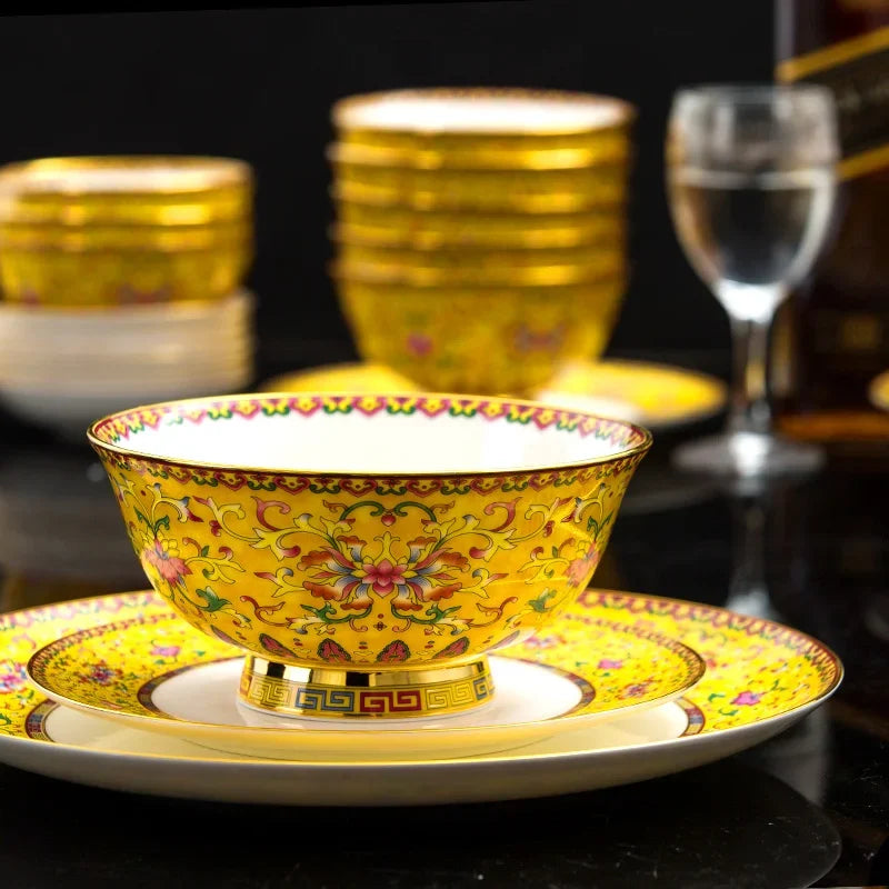 Fine Luxury Guests Dinnerware Sets Home Kitchen Wedding Dining Room Tableware Set Catering Supplies Vajillas Para Cocina Dishes