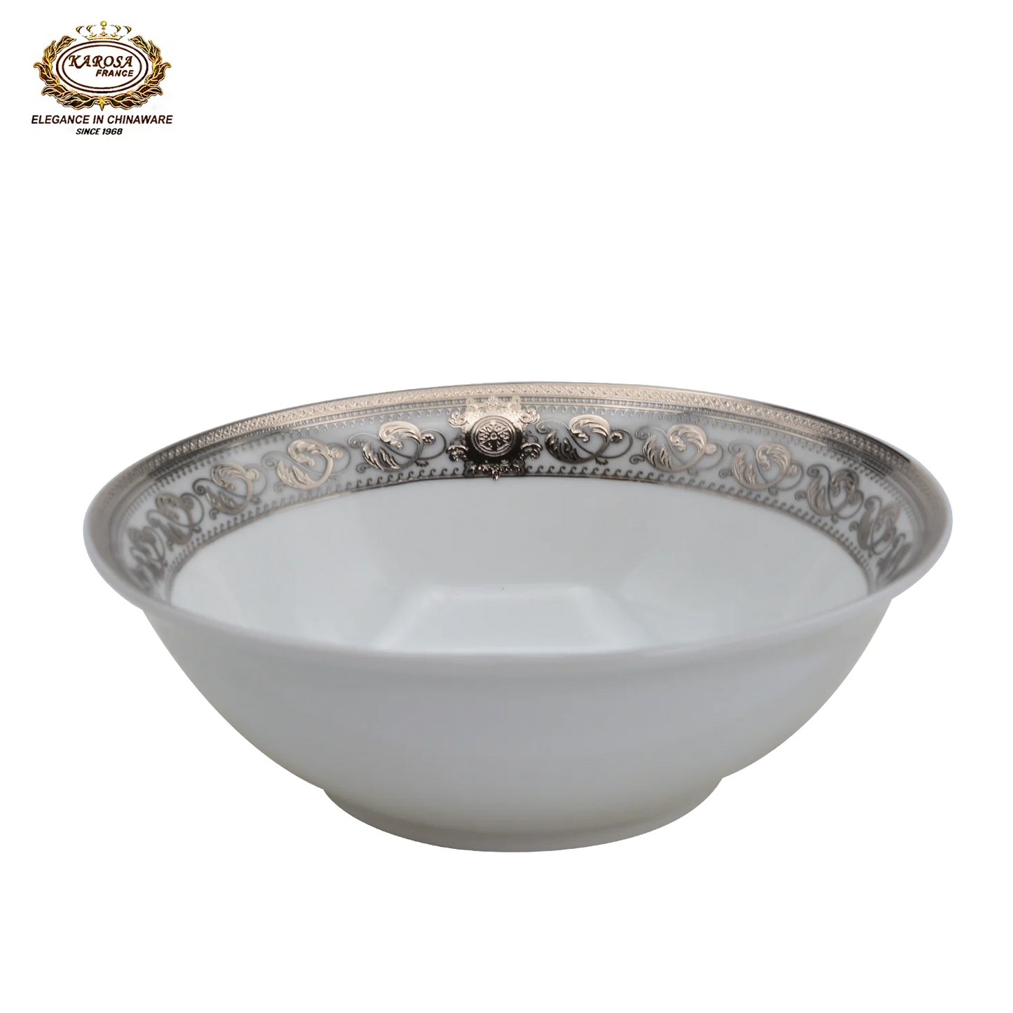 Bone China platinum decoration design tableware porcelain Dinner Soup Plate Gold Rim Dishes and bowl Set