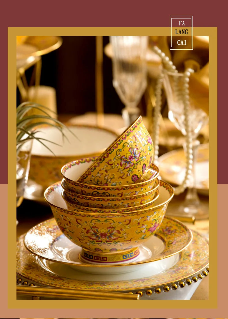 Fine Luxury Guests Dinnerware Sets Home Kitchen Wedding Dining Room Tableware Set Catering Supplies Vajillas Para Cocina Dishes