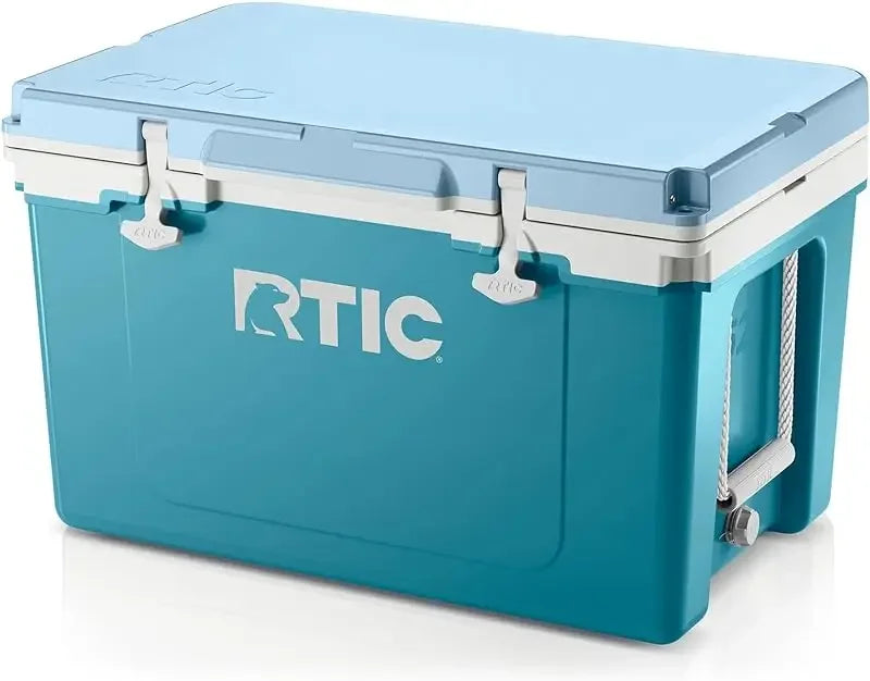 RTIC Ultra-Light 52 Quart Hard Cooler Insulated Portable Ice Chest Box for Beach, Drink, Beverage, Camping, Picnic, Fishing, Boa