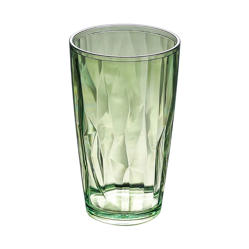 Unbreakable Acrylic Drinking Glasses Reusable Fruit Juice Beer Champagne Cup for Bar 490ml Shatterproof Water Tumblers