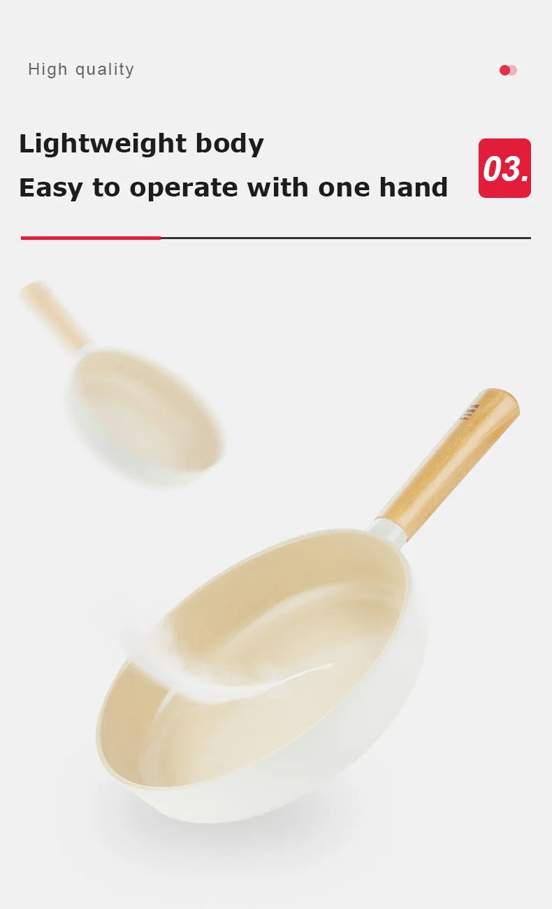 Korean Ceramic Non-Stick Wok Milk Pot Pan Non-Stick Pan Frying Pan Induction Cooker Gas Stove Universal Kitchen Pan For Cooking
