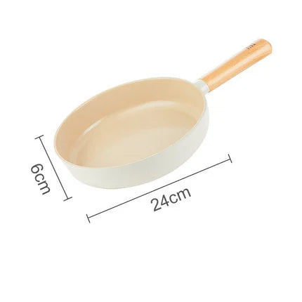 Korean Ceramic Non-Stick Wok Milk Pot Pan Non-Stick Pan Frying Pan Induction Cooker Gas Stove Universal Kitchen Pan For Cooking