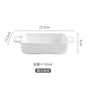 Binaural Rectangular Ceramic Plate Oven Dedicated Bakeware Dinner Plate Decorative Tableware Baking Bowl Dish Fruit Salad Bowl