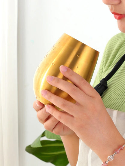500ml Stainless Steel Beer Wine Cup Rose Gold Beer Tumbler Cocktail Juice Milk Cup Metal Drinking Mug for Bar Outdoor Drinkware