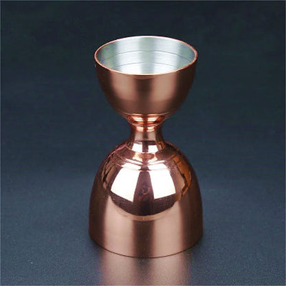 Cocktail Shaker Bar Set: Silver/Copper/Gold Plated - 4 Pieces Bartender Kit Include Shaker, Jigger,Strainer & Spoon