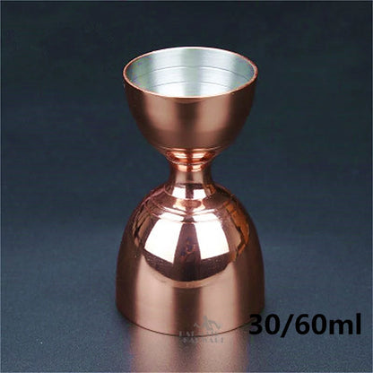 Cocktail Shaker Bar Set: Silver/Copper/Gold Plated - 4 Pieces Bartender Kit Include Shaker, Jigger,Strainer & Spoon