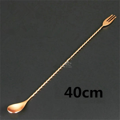Cocktail Shaker Bar Set: Silver/Copper/Gold Plated - 4 Pieces Bartender Kit Include Shaker, Jigger,Strainer & Spoon