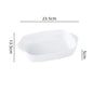 1/3Pcs Ceramic Rectangular Binaural Cheese Risotto Plate Baking Dish Microwave Western Food Bowl Oven Baked Rice Tableware