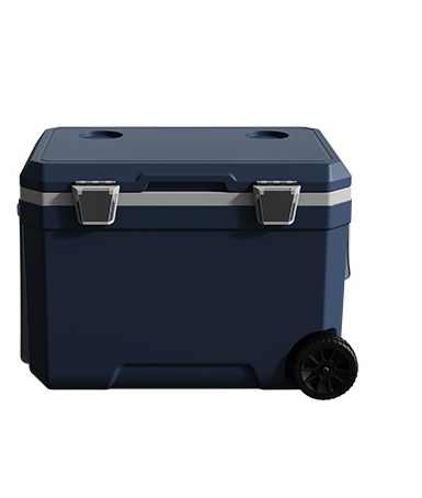 Large Capacity Plastic Ice Chest Coolers with Wheels 45L Portable Outdoor Camping Insulated Ice Bag Transportation Coolers Box