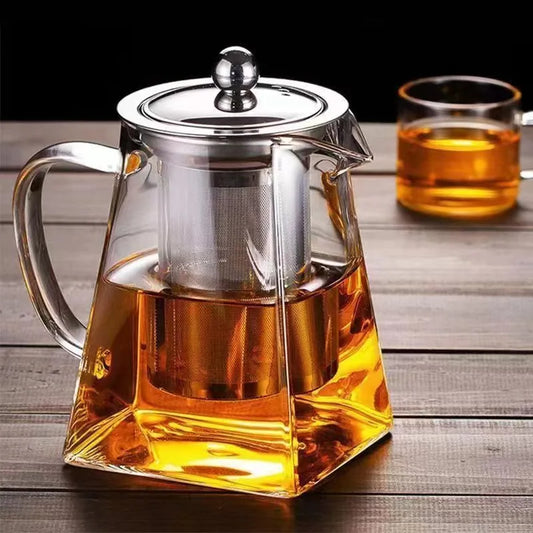 Glass Teapot with Infuser Tea Set Kettle Maker Infusers Jug Teaware Kitchen Dining Bar Home Tea Kit Glass Teapot Samovar