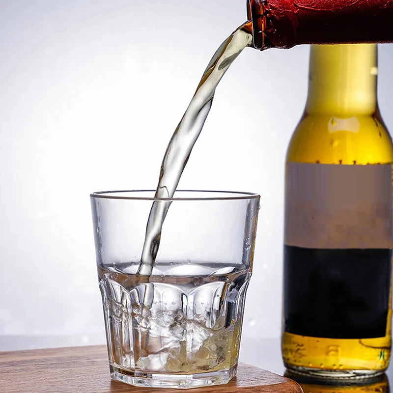 Acrylic Whiskey Cups Unbreakable Transparent Beer Cup Plastic Coffee Milk Breakfast Cup Spirit Glass Drinkware Juice Tea Cup