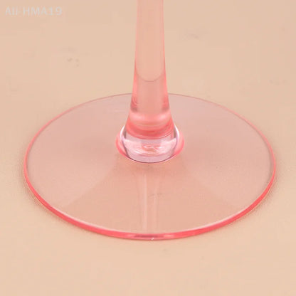 5Pcs Acrylic Champagne Goblet Glasses Cup Transparent Cocktail Glass Cups Creative Anti-fall Goblet For Bar Pubs Clubs Drinkware