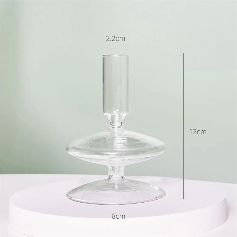 Transparent Vase Modern Home Decor Vase Decoration Home Wedding Clear Glass Vase Nordic Vases Set Hydroponic Vase