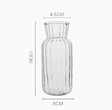 Transparent Vase Modern Home Decor Vase Decoration Home Wedding Clear Glass Vase Nordic Vases Set Hydroponic Vase
