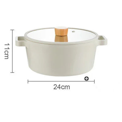 Korean Ceramic Non-Stick Wok Milk Pot Pan Non-Stick Pan Frying Pan Induction Cooker Gas Stove Universal Kitchen Pan For Cooking