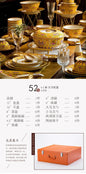 Fine Luxury Guests Dinnerware Sets Home Kitchen Wedding Dining Room Tableware Set Catering Supplies Vajillas Para Cocina Dishes
