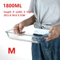 Large Capacity Toughened Glass Baking Dish Pan Oven Basics Plate Bakeware Non-Stick Kitchen Tool Cheese Rice Storage Tray