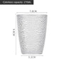 Acrylic Drinking Glasses Set Reusable Drink Tumblers Unbreakable Reusable Plastic Cups Plastic Tumbler Set 270ML Dishwasher Safe